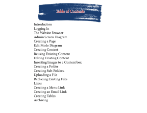 Table of Contents