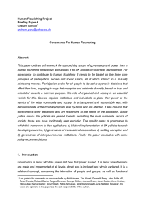 Human Flourishing Project Briefing Paper 4  Governance For Human Flourishing