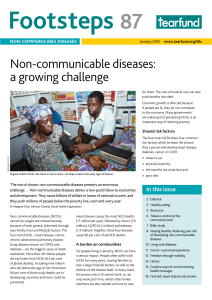 Footsteps  87 Non-communicable diseases: