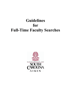 Guidelines for Full-Time Faculty Searches