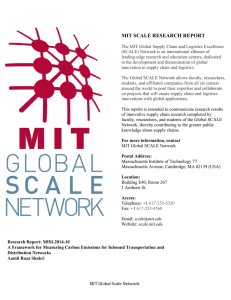 MIT SCALE RESEARCH REPORT