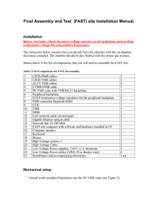 Final Assembly and Test  (FAST) site Installation Manual. Installation