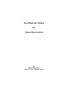 Reconfigurable Modem For Ocean Observatories By