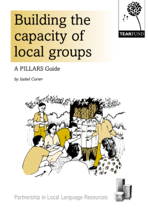 Building the capacity of local groups A PILLARS Guide
