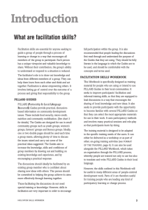 Introduction What are facilitation skills?