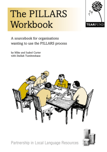 The PILLARS Workbook Partnership in Local Language Resources A sourcebook for organisations