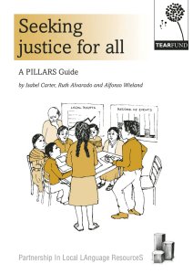 Seeking justice for all A PILLARS Guide Partnership In Local LAnguage ResourceS