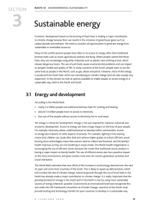 3 Sustainable energy SECTION