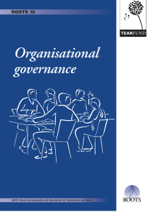 Organisational governance ROOTS ROOTS 10