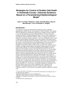 Strategies for Control of Sudden Oak Death in Humboldt County—Informed Guidance