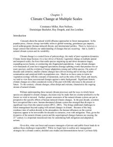 Climate Change at Multiple Scales  Chapter  3 Constance Millar, Ron Neilson,