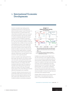 International  Economic Developments 1. Graph 1.1