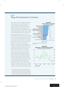 Wage Developments by Industry Box B