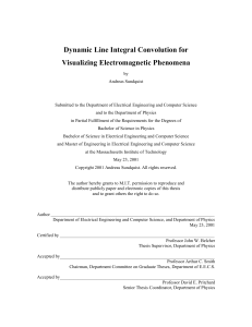 Dynamic Line Integral Convolution for Visualizing Electromagnetic Phenomena