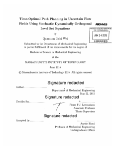 Time-Optimal  Path Planning  in  Uncertain  Flow