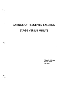 - RATINGS  OF  PERCEIVED  EXERTION L.