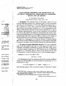 PALEY-WIENER  THEOREMS  AND  SURJECTIVITY  OF