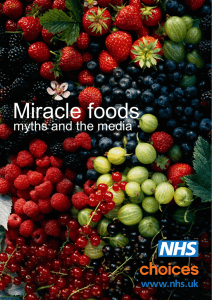 Miracle foods myths and the media