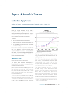 Aspects of Australia’s Finances Ric Battellino, Deputy Governor Graph 1