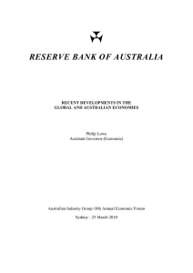 RESERVE BANK OF AUSTRALIA