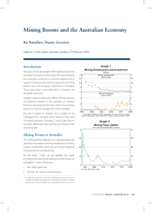 Mining Booms and the Australian Economy Introduction  Ric Battellino, Deputy Governor