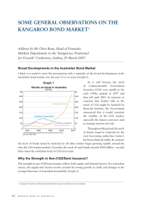 SOME GENERAL OBSERVATIONS ON THE KANGAROO BOND MARKET