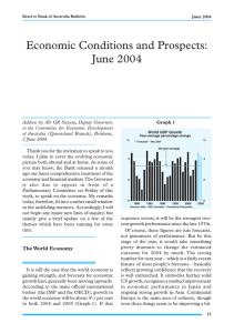 Economic Conditions and Prospects: June 2004