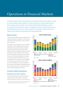 Operations in Financial Markets