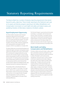 Statutory Reporting Requirements