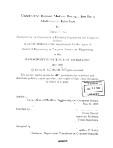 Untethered  Human  Motion  Recognition  for ... Multimodal  Interface Ko