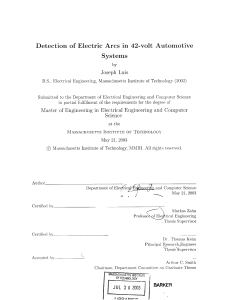 Detection  of  Electric  Arcs  in ... Systems Joseph  Luis