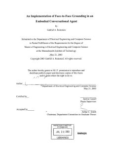 An  Implementation  of Face-to-Face  Grounding in an