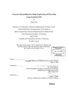 Corporate Householding  Knowledge  Engineering  and Processing