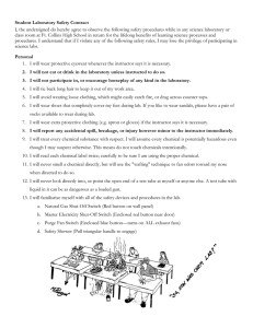Student Laboratory Safety Contract