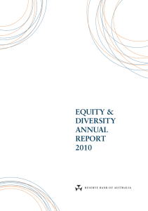 R Equity &amp; DivErsity ANNuAL