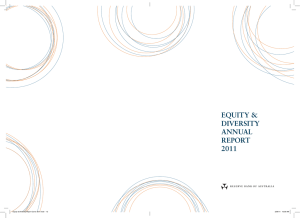 R Equity &amp; DivErsity ANNuAL