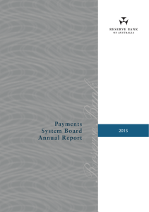 Payments System Board Annual Report 2015