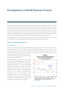 Developments in Retail Payment Systems