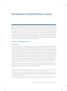 Developments in Retail Payment Systems