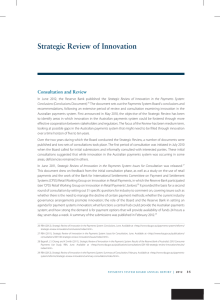 Strategic review of Innovation Consultation and review
