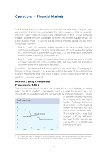 Operations in Financial Markets