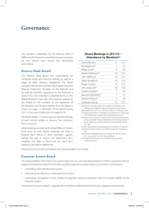 Governance Board Meetings in 2011/12 – Attendance by Members