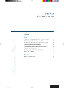 Bulletin MARCH QUARTER 2016 Contents Article
