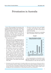 Privatisation in Australia