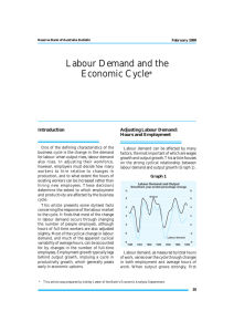 Labour Demand and the Economic Cycle * Introduction