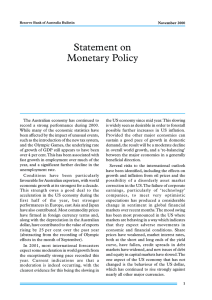 Statement on Monetary Policy