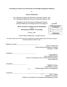 Accounting  for  System  Level  Interactions in ... by Glenn  D.  Bartkowski