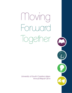 Moving Forward Together University of South Carolina Aiken