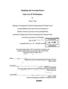 Modeling  and Assessing  Secure Voice  over IP Performance by