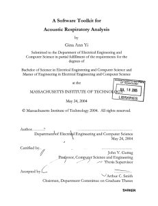 A  Software  Toolkit  for Acoustic  Respiratory Analysis by